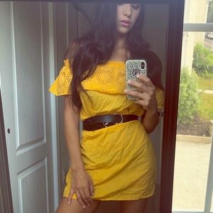 Mustard OTS sundress